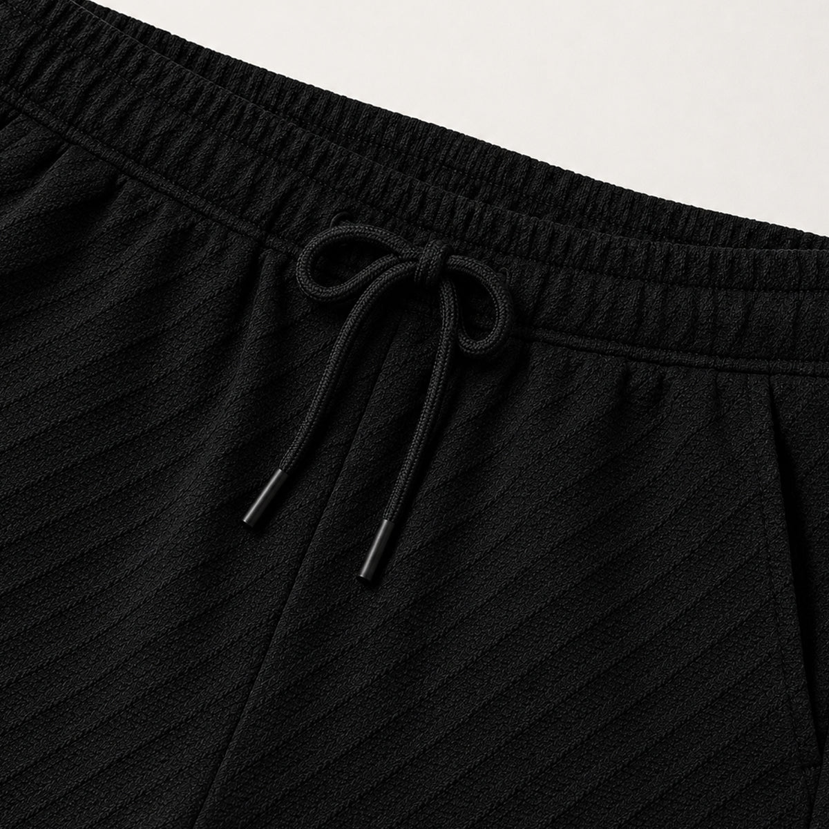 Homme Ensemble Polo Manches Courtes et Short avec Motif Texturé