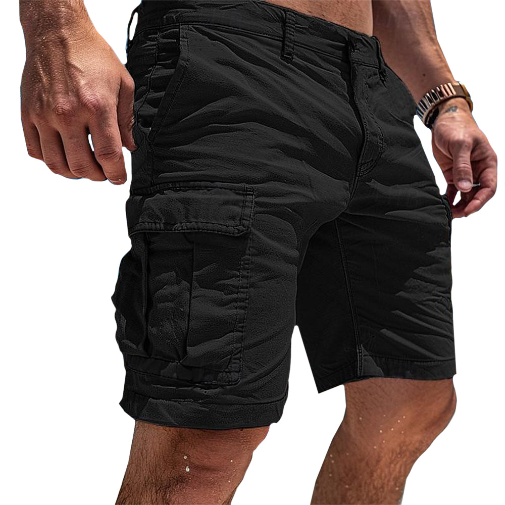 Homme Short Cargo Utilitaire avec Poches Latérales
