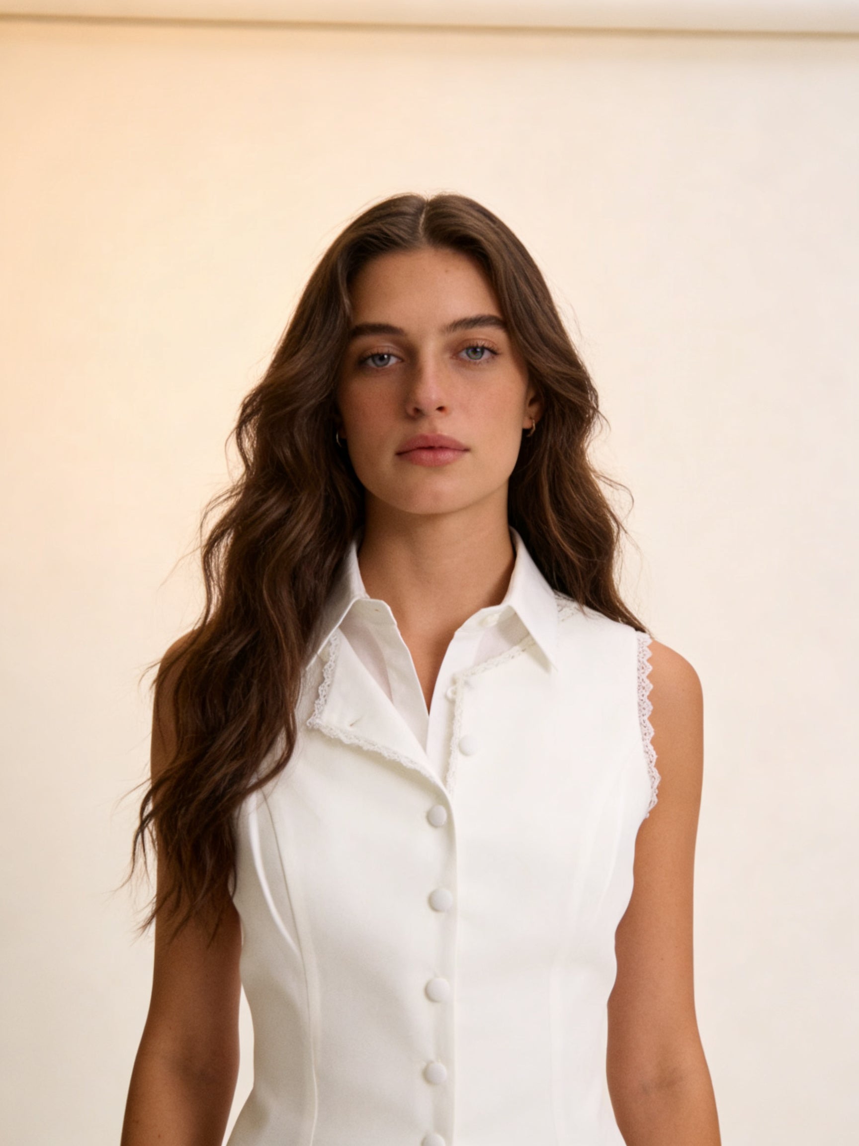 Femme Chemise Oversize Manches Longues avec Col Classique et Boutonnage 5