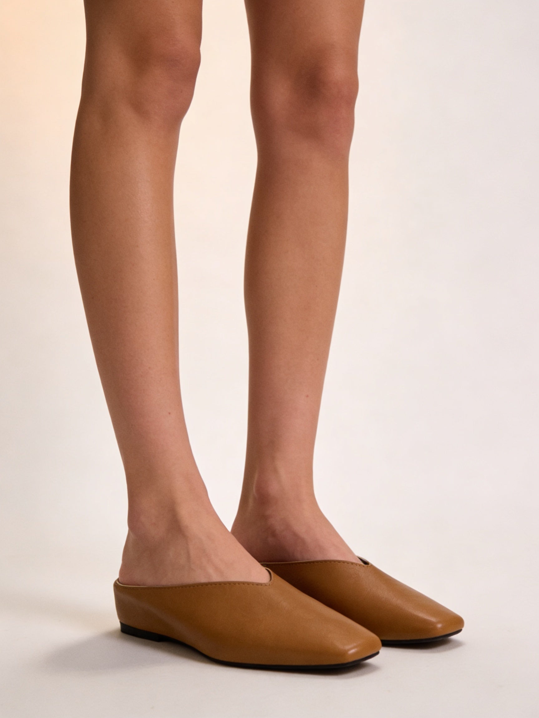 Femme Mules Métalliques à Bout Carré et Talon Invisible 10