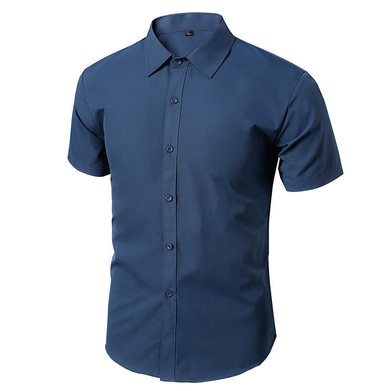 Homme Chemise Habillée Manches Longues et Courtes Slim Fit sans Repassage