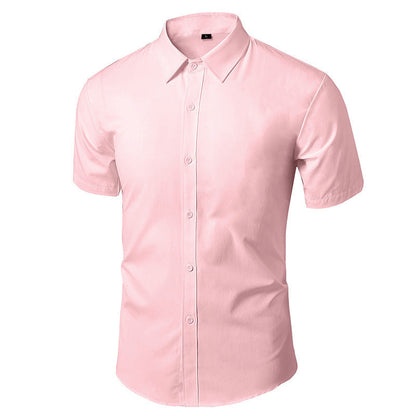 Homme Chemise Habillée Manches Longues et Courtes Slim Fit sans Repassage