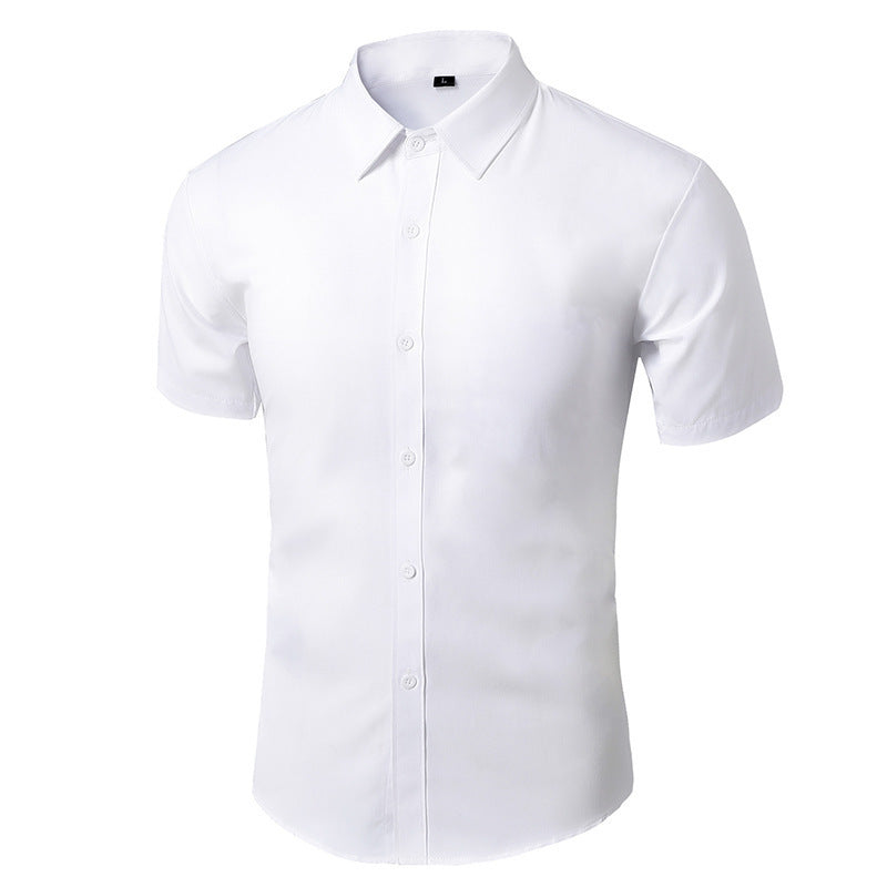 Homme Chemise Habillée Manches Longues et Courtes Slim Fit sans Repassage