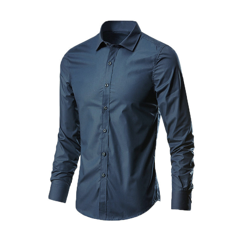 Homme Chemise Habillée Manches Longues et Courtes Slim Fit sans Repassage