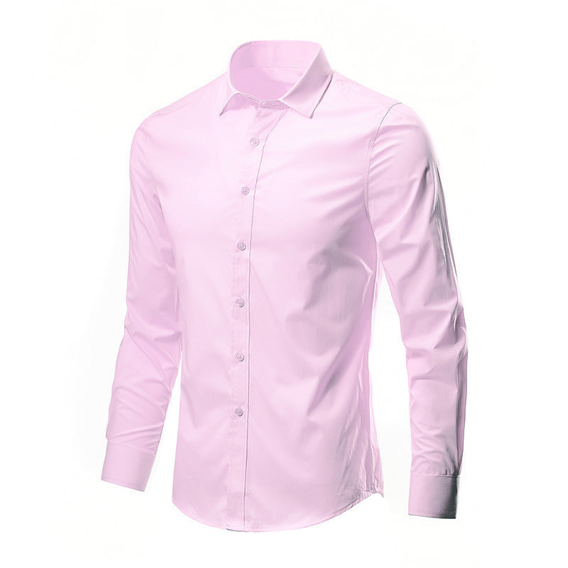 Homme Chemise Habillée Manches Longues et Courtes Slim Fit sans Repassage