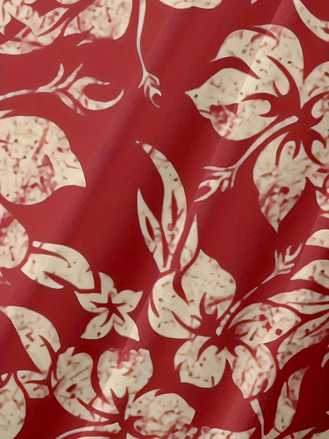 Homme Chemise Hawaïenne Manches Courtes à Imprimé Floral Tropical