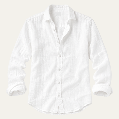 Homme Chemise Manches Longues à Col Classique et Boutons