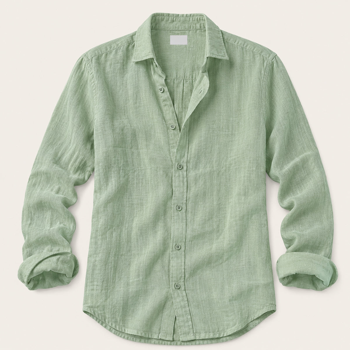 Homme Chemise Manches Longues à Col Classique et Boutons
