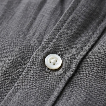 Homme Chemise Manches Longues avec Col Classique et Boutons