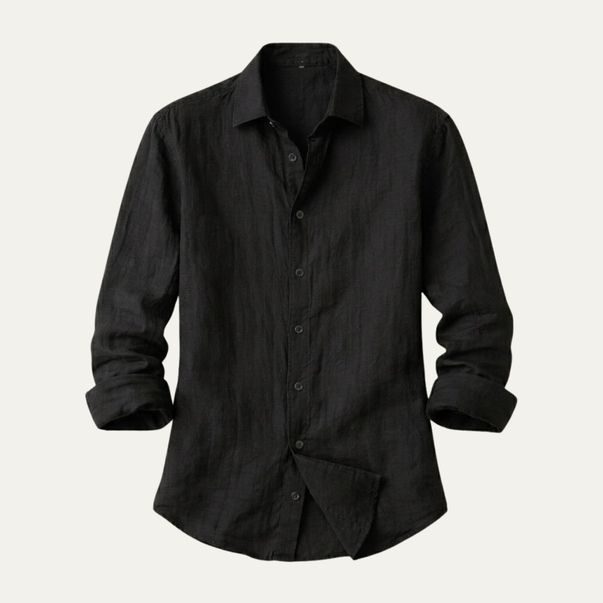 Homme Chemise Manches Longues avec Col Classique et Boutons