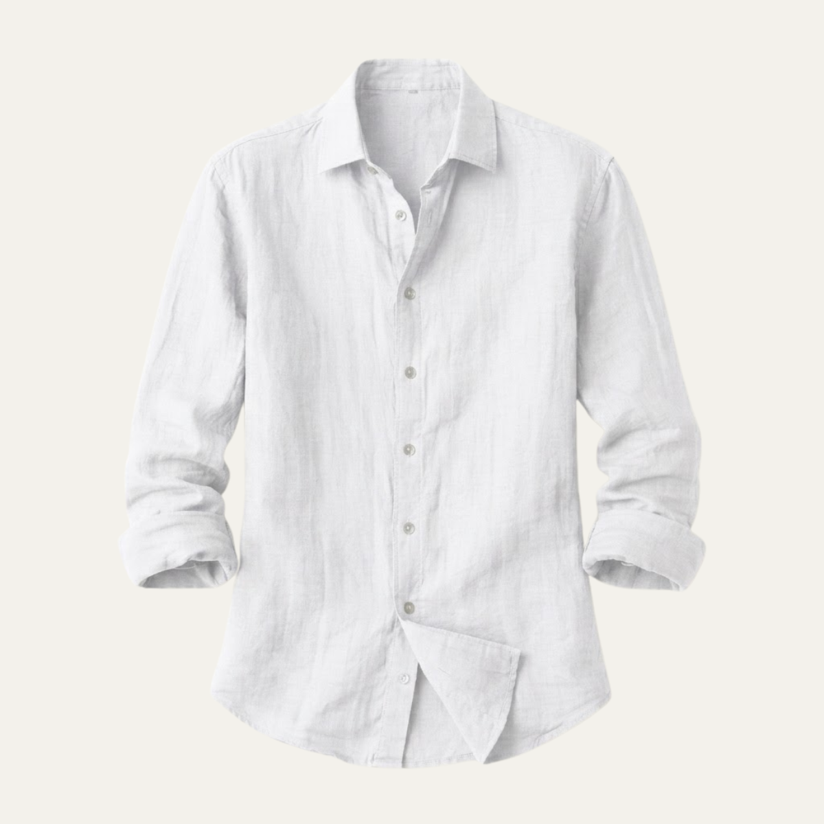 Homme Chemise Manches Longues avec Col Classique et Boutons