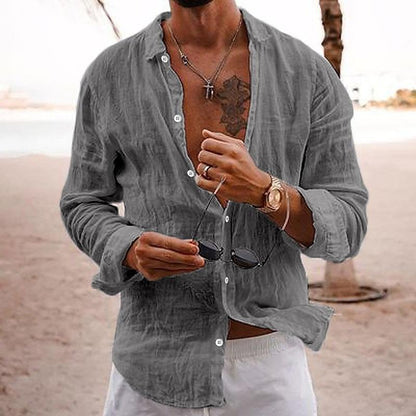 Homme Chemise Manches Longues col Classique Coupe Décontractée