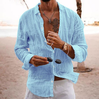 Homme Chemise Manches Longues col Classique Coupe Décontractée
