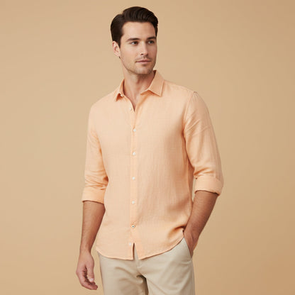 Homme Chemise Manches Longues col Classique Coupe Décontractée