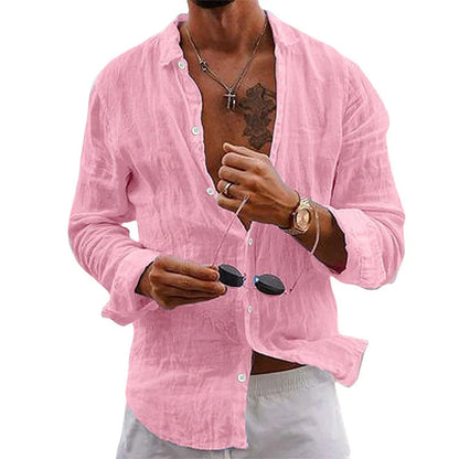Homme Chemise Manches Longues col Classique Regular Fit avec Boutons