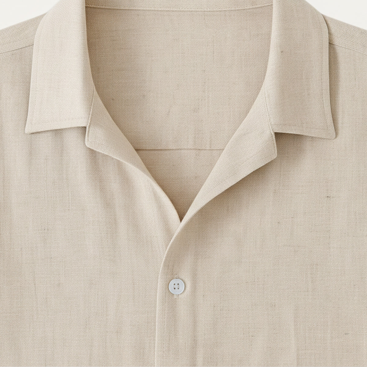 Homme Ensemble Chemise Manches Courtes et Pantalon à Cordon