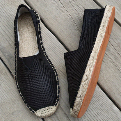 Homme Espadrilles Slip-On à Bout Tressé