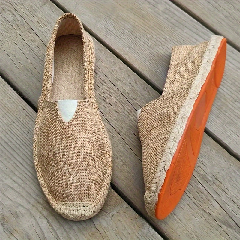 Homme Espadrilles Slip-On à Bout Tressé