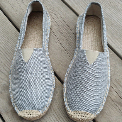 Homme Espadrilles Slip-On à Bout Tressé