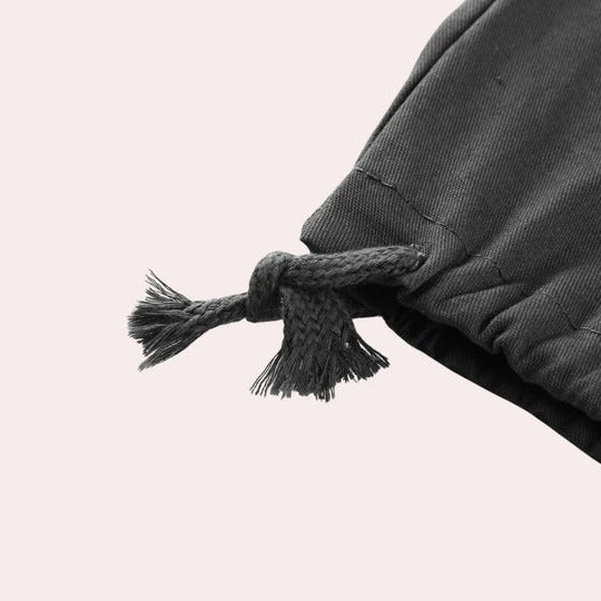 Homme Pantalon Cargo Straight avec Poches Multiples et Taille Élastique
