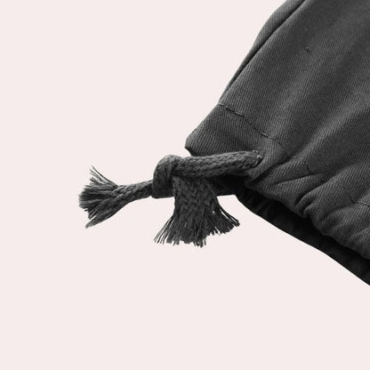 Homme Pantalon Cargo Straight avec Poches Multiples et Taille Élastique