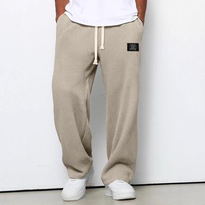 Homme Pantalon Large Décontracté avec Cordon de Serrage
