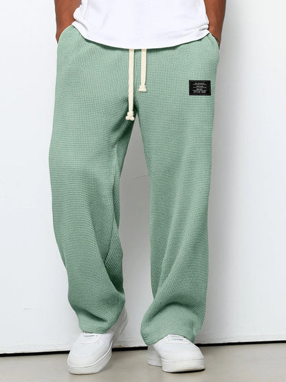 Homme Pantalon Large Décontracté avec Cordon de Serrage