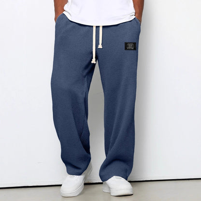Homme Pantalon Large Décontracté avec Cordon de Serrage