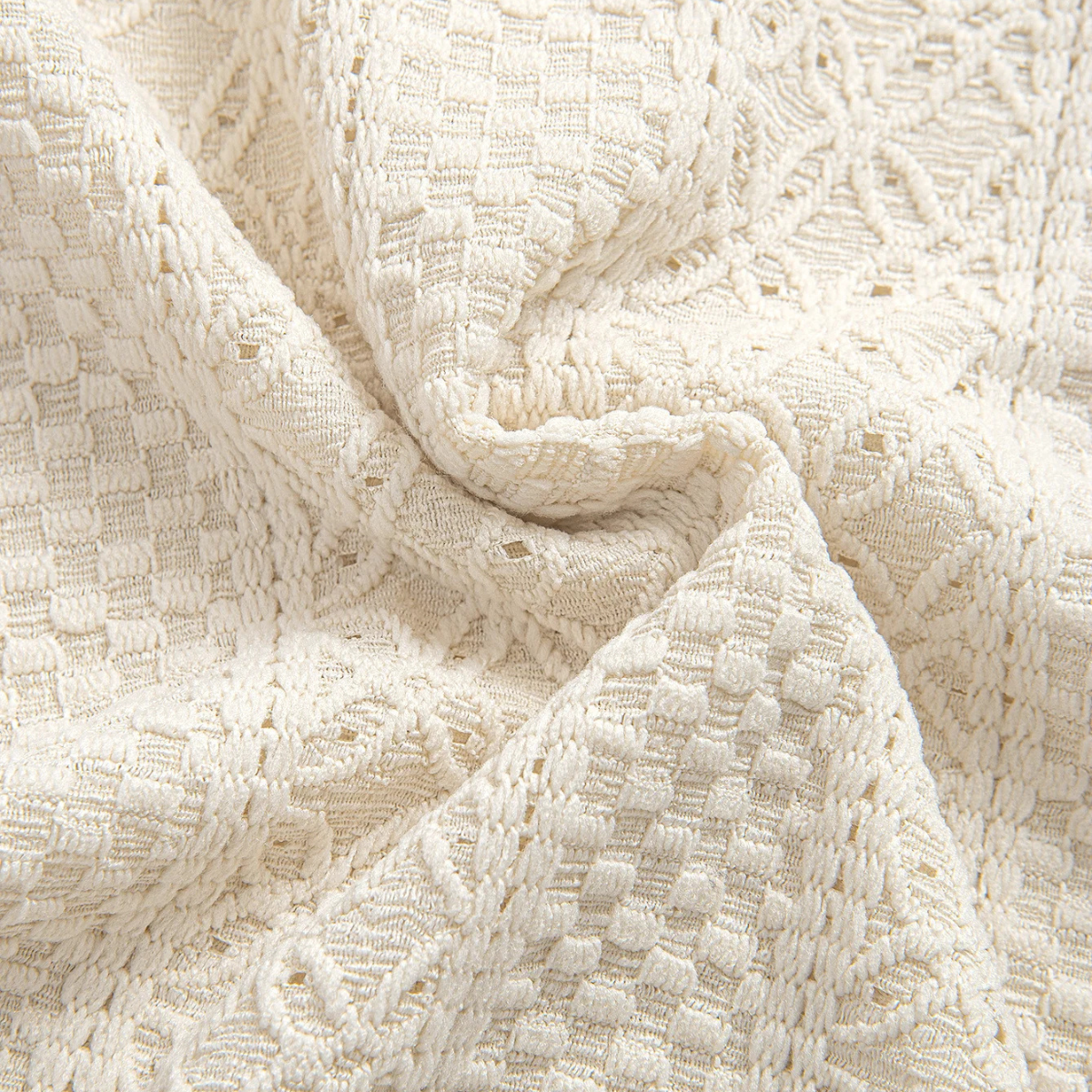 Homme Polo Manches Courtes à Texture Jacquard et Col Classique