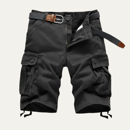 Homme Short Cargo Utilitaire avec Poches Multiples et Ceinture