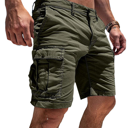 Homme Short Cargo Utility avec Poches Latérales et Ceinture
