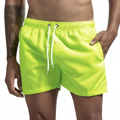 Homme Short de Bain Court avec Poches et Cordon de Serrage