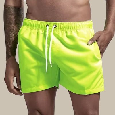 Homme Short de Bain Court avec Poches et Cordon de Serrage