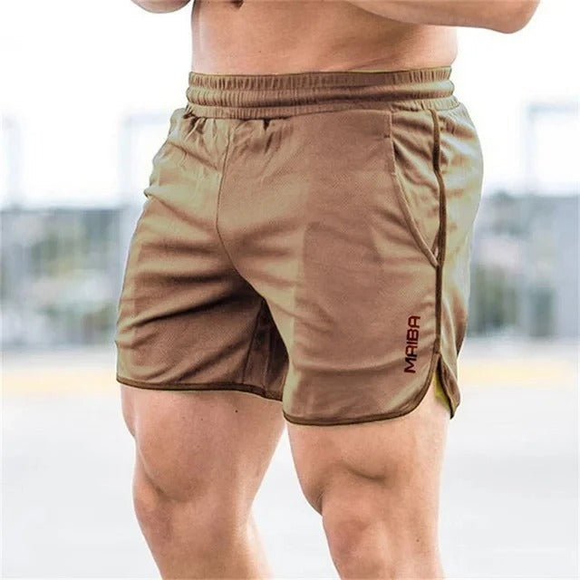 Homme Short de Sport Slim Fit avec Ceinture Élastique