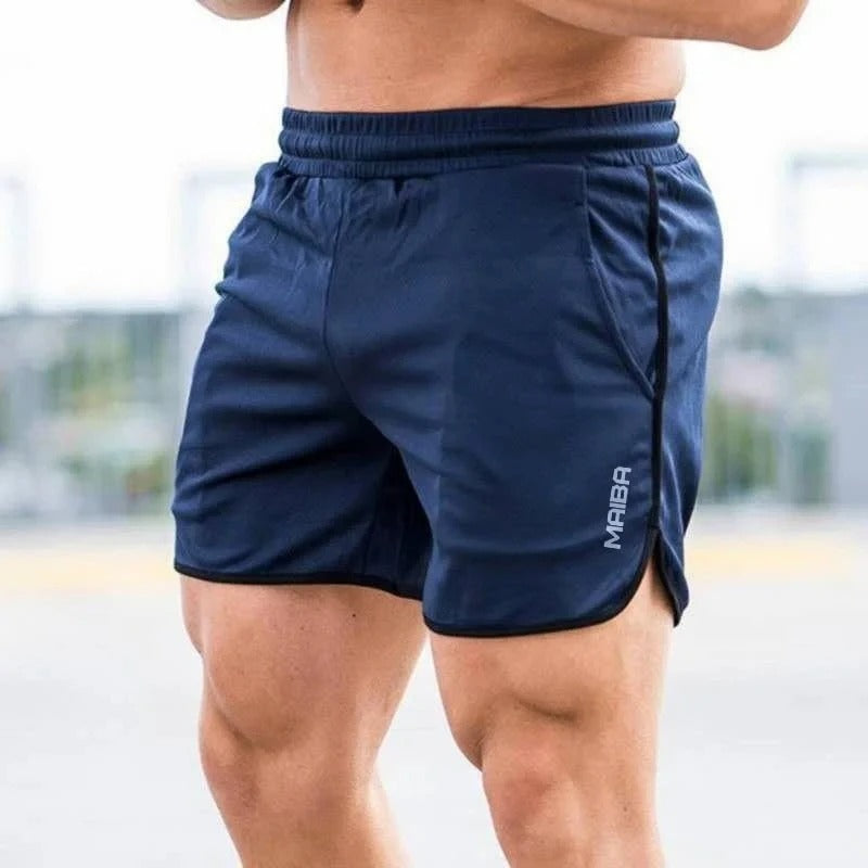 Homme Short de Sport Slim Fit avec Ceinture Élastique