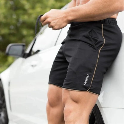 Homme Short de Sport Slim Fit avec Ceinture Élastique