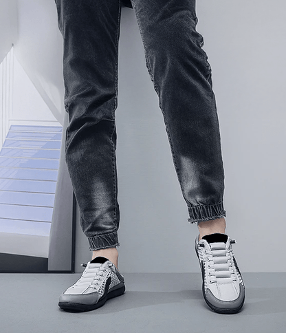 Homme Sneakers sans Talon à Lacets avec Bout Fermé et Semelle Profilée