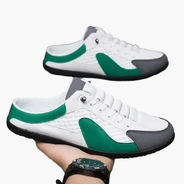 Homme Sneakers sans Talon à Lacets avec Bout Fermé et Semelle Profilée