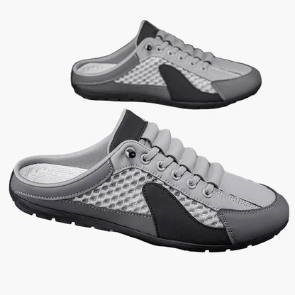 Homme Sneakers sans Talon à Lacets avec Bout Fermé et Semelle Profilée