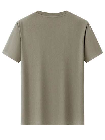 Homme T-Shirt Manches Courtes Col Rond avec Imprimé Vintage