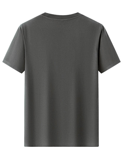 Homme T-Shirt Manches Courtes Col Rond avec Imprimé Vintage
