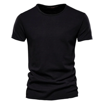 Homme T-Shirt Manches Courtes Col Rond Slim Fit