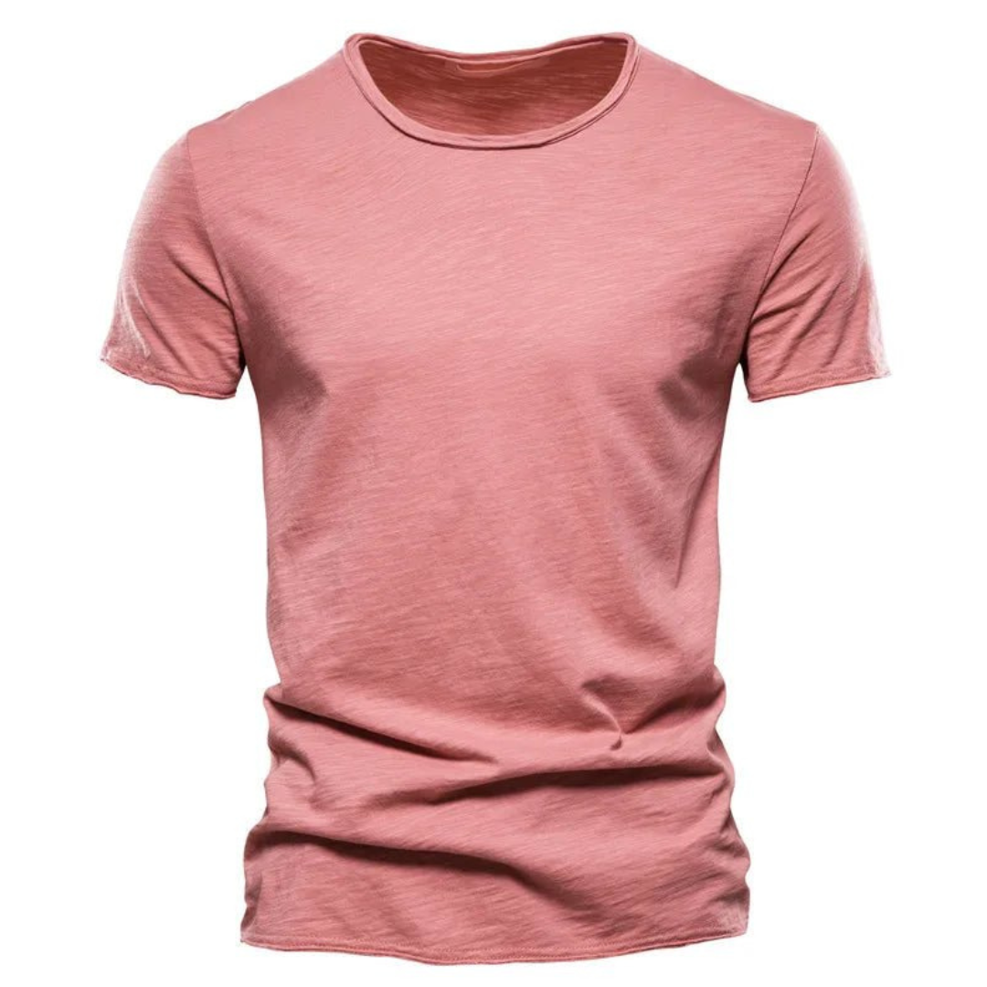 Homme T-Shirt Manches Courtes Col Rond Slim Fit