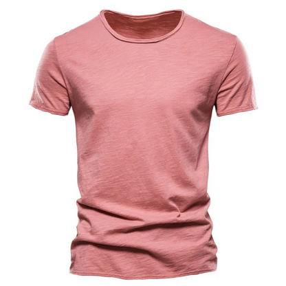 Homme T-Shirt Manches Courtes Col Rond Slim Fit