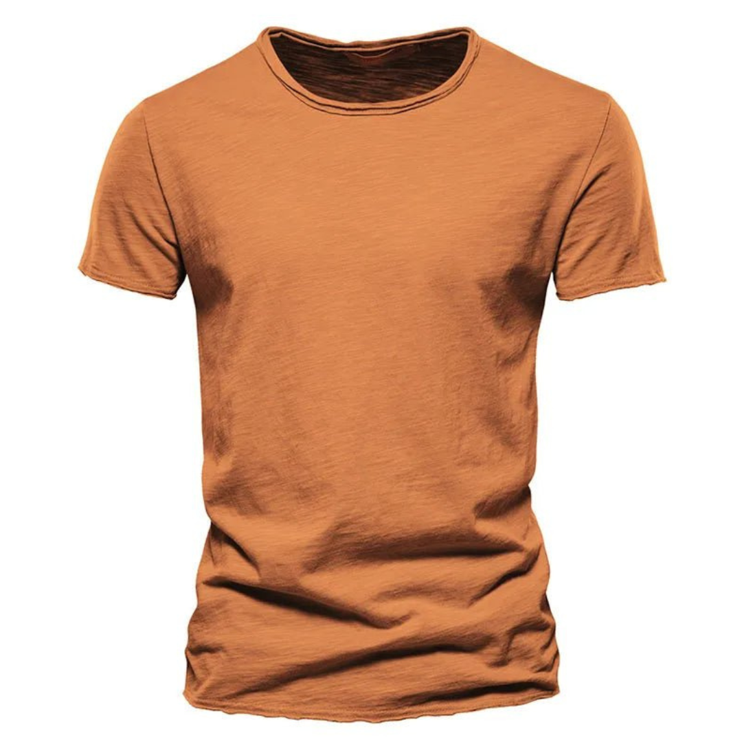 Homme T-Shirt Manches Courtes Col Rond Slim Fit