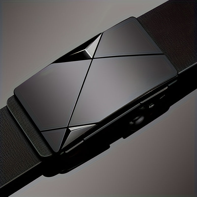 Men's Automatic Buckle Belt with Ratchet Closure