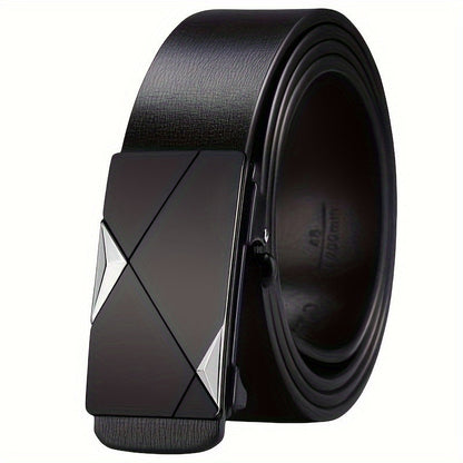 Men's Automatic Buckle Belt with Ratchet Closure