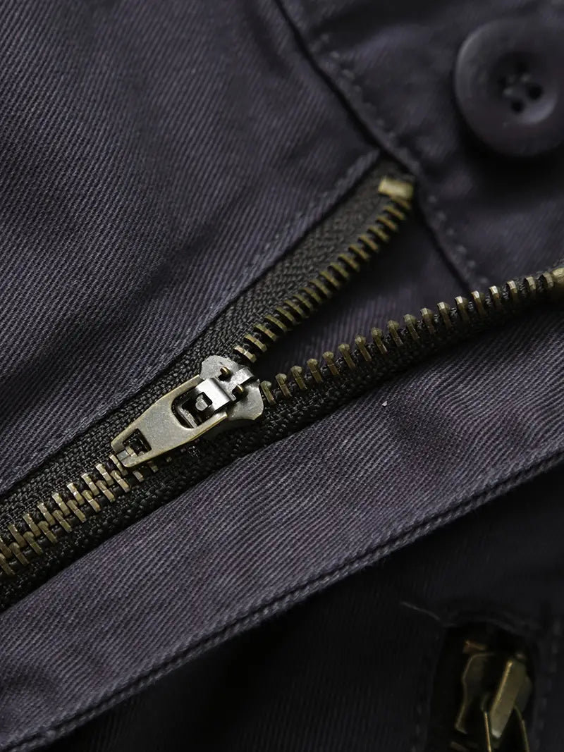 Men's Relaxed Multi-Pocket Cargo Pants with Toggle Hems and Belt Loops
