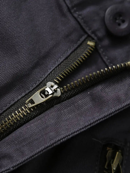 Men's Relaxed Multi-Pocket Cargo Pants with Toggle Hems and Belt Loops