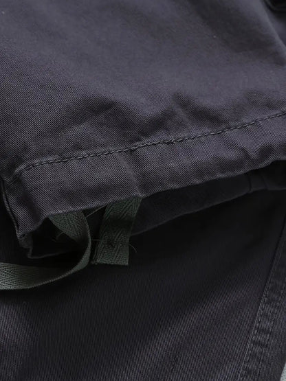 Men's Relaxed Multi-Pocket Cargo Pants with Toggle Hems and Belt Loops